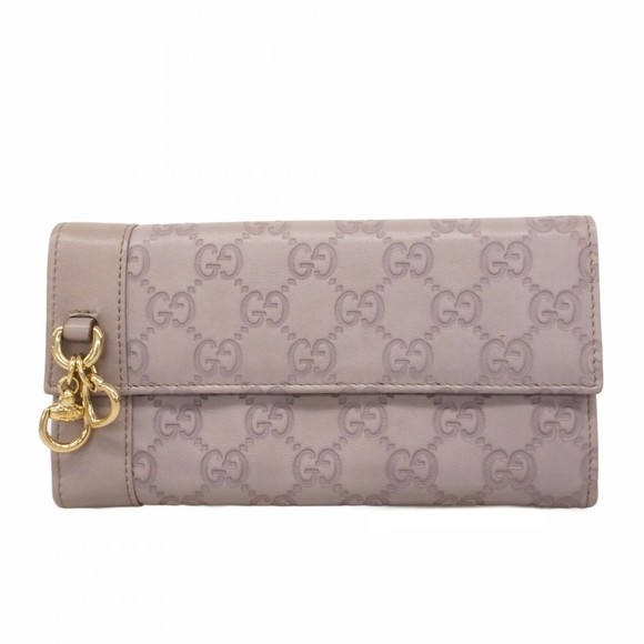 Gucci Wallet Long Lilac ssima Leather - Picture 2 of 9